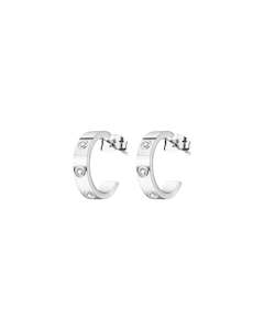 badge_New: Blanca Hoops - Silver