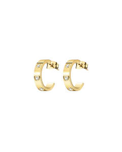 badge_New: Blanca Hoops - Gold