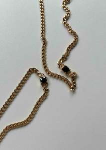 Necklaces: Jaquis Chain - Black Onyx