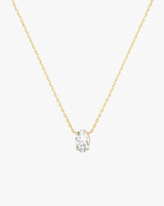 Iriss Necklace Oval - Gold