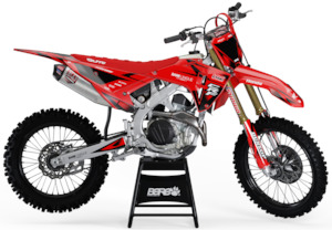 Frontpage: Inferno HONDA - Graphics Kit (Black - Red)