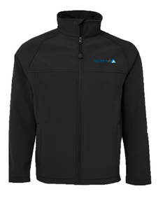 Mens soft shell layered jacket Black