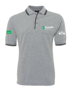 Products: Grey/Black polos