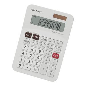 Sharp EL-330FB Twin Power Desktop Tax Calculator Bargain Ink