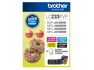 Lc233: Genuine Brother LC233 Value Pack Bargain Ink