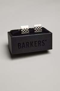 Cufflinks: Classic Silver Chequered Cufflink