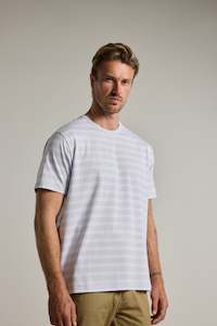 Mens Graphic Print Tees: Triton Supima Stripe Tee