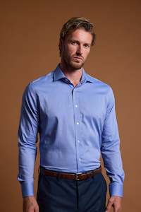 Mens Eco Easy Care Shirts: Saxon Texture Business Shirt