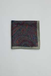 Pocket Squares: Parisian Paisley Wool PS