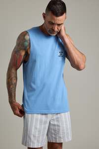 Mens Graphic Print Tees: BMC Board Riders Print Singlet