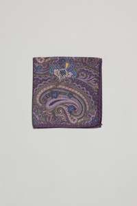 Parisian Paisley Pocket Square