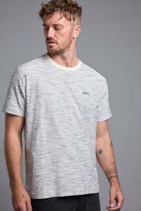 Mens Tees: Driftwood Stripe Tee