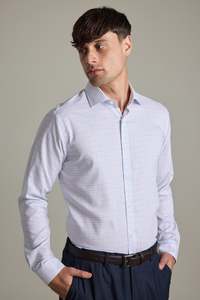 Mens Shirts: Litt Check Business Shirt