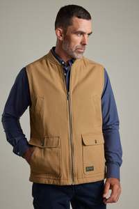 Mens Jackets Coats: Bayley Canvas Vest