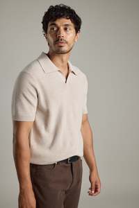 Mens Knitwear: Donley Knit Polo