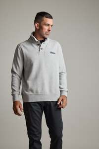 Harrington Half Button Sweatshirt