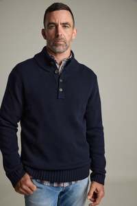 Best Sellers: Redford Woollen Half Button Sweater