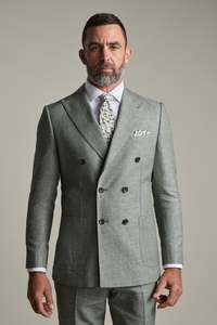 Linden Texture Double Breasted  Blazer
