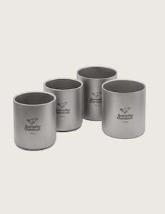 Titanium Double-Wall Barnaby Mug - FAMILY Nesting Set