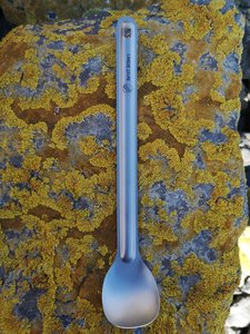 Products: Titanium Brushed Long Spoon - Barrett Outdoors