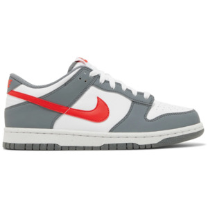 5y: Nike Dunk Low Next Nature Smoke Grey Light Crimson (GS)
