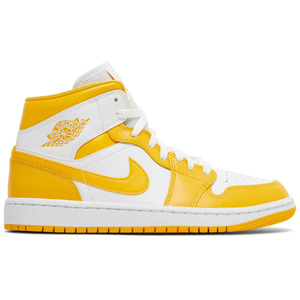 Jordan 1 Mid: Jordan 1 Mid White University Gold (Women's)