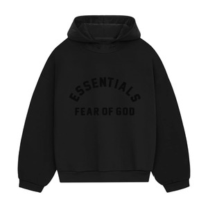 Essentials: Fear of God Essentials Nylon Fleece Hoodie Jet Black/Jet Black