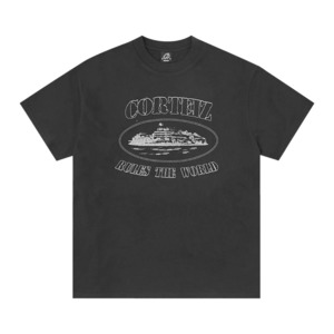 Corteiz: Corteiz Reflective Alcatraz Tee Triple Black