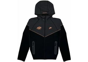 All Clothing: Nike Sportswear Tech Fleece x Central Cee Full Zip Hoodie Black/Metallic Red Bronze