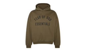 Fear of God Essentials Fleece Hoodie Olive