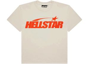 All Clothing: Hellstar Classic T-shirt (Regular Print) White/Orange