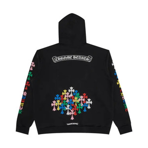 Chrome Hearts Multi Color Cross Hoodie Black