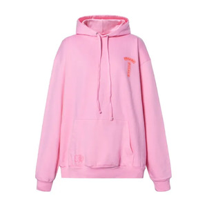 Chrome Hearts Red Logo Hoodie Pink