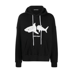 Palm Angels Shark Hoodie Black/White