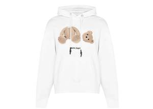 Hoodies: Palm Angels Bear Hoodie White