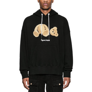 Hoodies: Palm Angels Kill the Bear Popover Hoodie Black Brown SS23