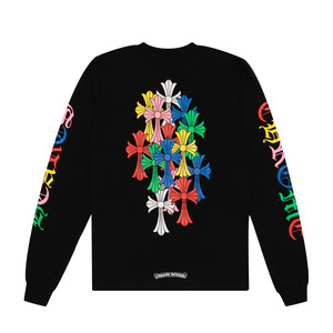 Chrome Hearts Multi Color Cross Cemetery L/S T-shirt Black