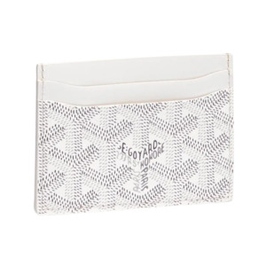 Headwear Accessories: Goyard Saint Sulpice Card Holder - White