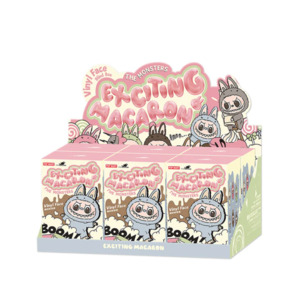 Collectables: Pop Mart Labubu The Monsters Tasty Macarons Vinyl Face Sealed Case (6 Blind Boxes)