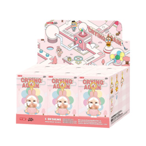 Labubu: Pop Mart CryBaby Crying Again Series Vinyl Face Plush Sealed Case (6 Blind Box)