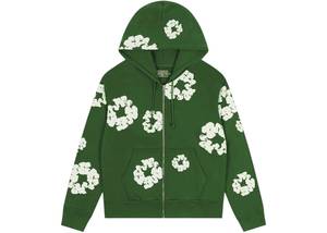 Denim Tears: Denim Tears Cotton Wreath Zip Hoodie Green