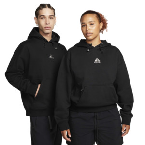 Nike Clothing: Nike ACG Therma-FIT Fleece Pullover Hoodie (Black)