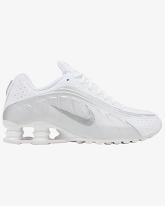 5w: Nike Shox R4 GS White Metallic Silver 2025