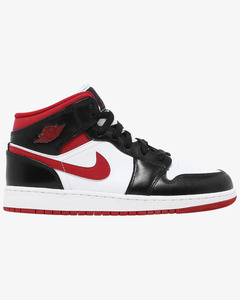 5w: Air Jordan 1 Mid GS Black Gym Red