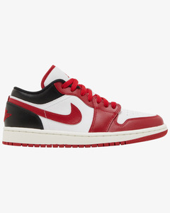 8w: Air Jordan 1 Low White Gym Red Wmns