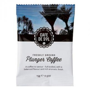 Cafe de Sol Special Blend Plunger Coffee Packs, 15gm - Basepoint Trade Supplies Depot
