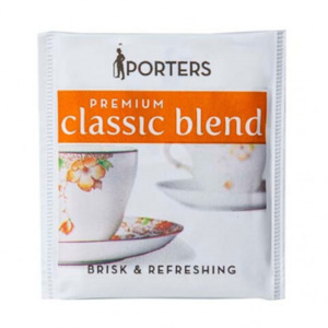Products: Porters Premium Classic Blend Enveloped Tea Bags - Basepoint Trade Supplies Depot