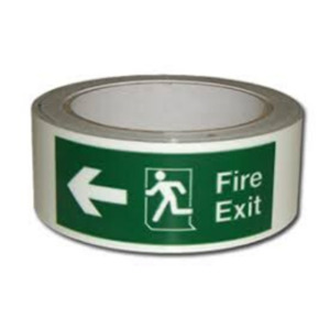 Fire Exit Tape 75mm x 5 labels - Basepoint Trade Supplies Depot