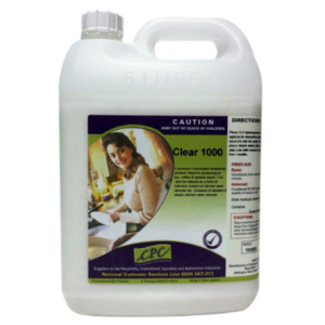 Products: Clear 1000 – presoak dish cleaner 5L - Basepoint Trade Supplies Depot
