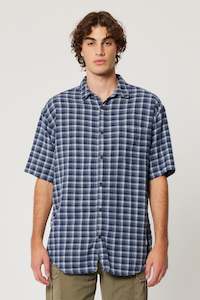 FMSHIRT: ROLLAS Angus Check Shirt Blue Check
